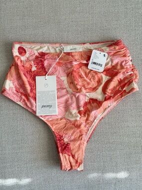 Free People Movement X Peony Paloma Swim Bottom Peach & Coral